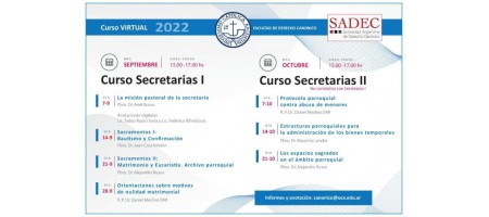 Dos cursos virtuales para secretarias parroquiales